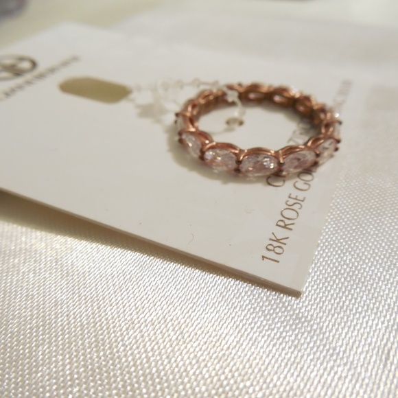Giani Bernini !8k Rose Gold size 7 Eternity Ring - Picture 6 of 10